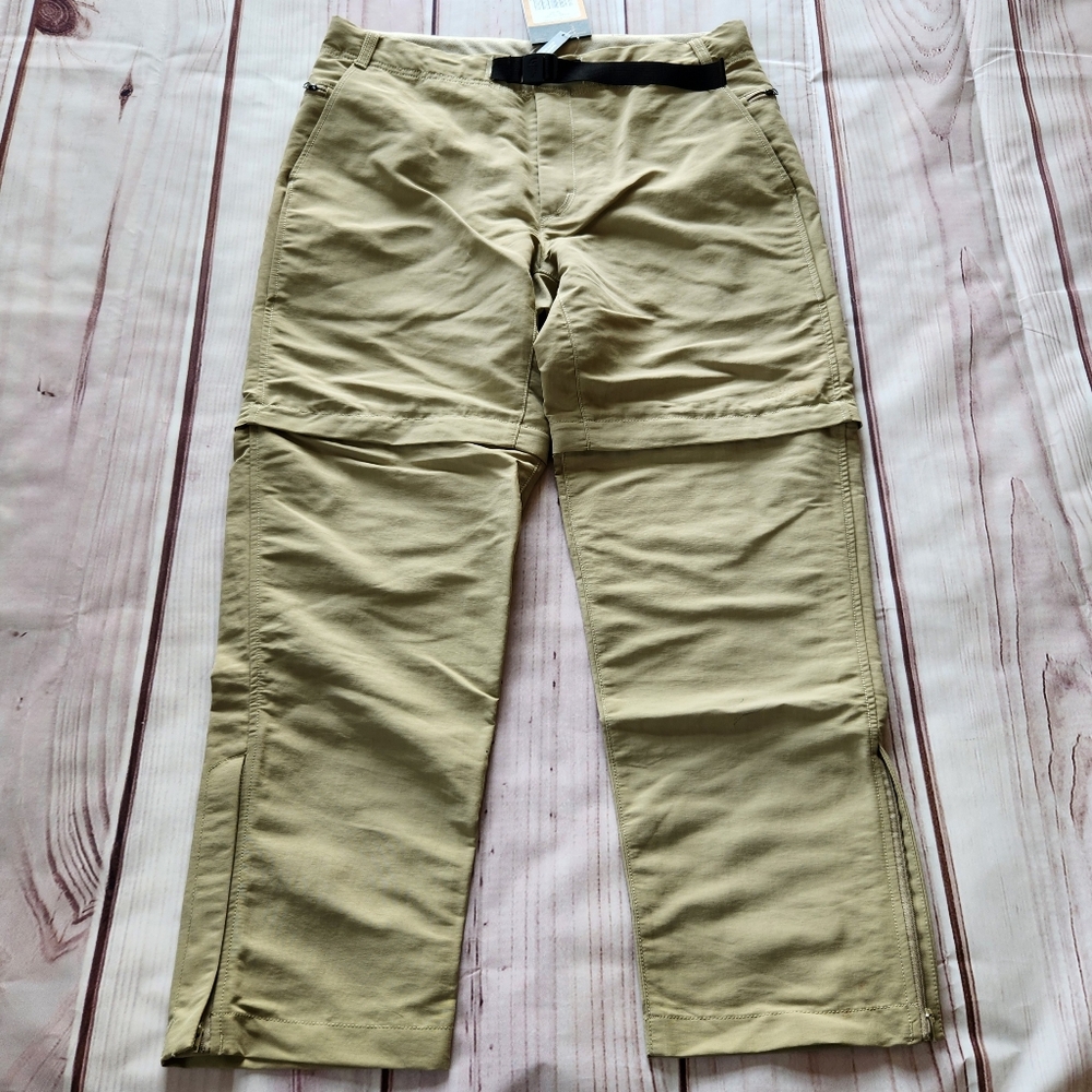 NWT North Face "Paramount Trail Convertible Hiking Pants" Twill Beige, Size 34 - Picture 2 of 12